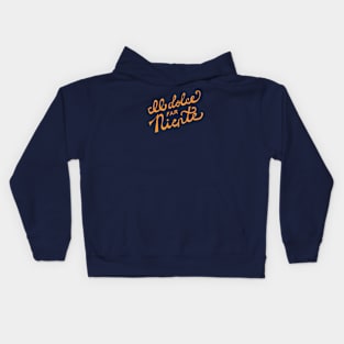 Il dolce far niente Italian - The sweetness / art of doing nothing Hand Lettering - Orange Kids Hoodie